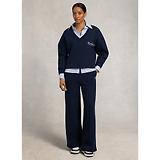 Thumbnail 6 of Holland Cooper Women's Relaxed Fit V-Neck Sweat - Ink Navy Ecru