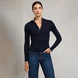 Thumbnail 6 of Holland Cooper Women's Zoe Quarter Zip Knit - Ink Navy
