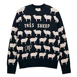 Thumbnail 1 of Joules Women's Très Sheep Intarsia Knitted Jumper - Navy