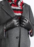 Thumbnail 2 of Dents Men's Dilton Three-Point Lined Leather Gloves - Black