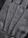 Thumbnail 2 of Dents Men's Guildford Three-Point Fleece-Lined Flannel and Leather Gloves - Charcoal/Black