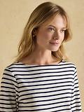 Thumbnail 4 of Joules Women's Harbour Long Sleeve Top - Cream/Navy Stripe