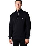 Thumbnail 2 of Paul Smith Men's Regular Fit Zebra Half-Zip Sweatshirt - Black