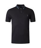 Thumbnail 5 of Paul Smith Men's Regular Fit Stretch-Cotton 'Broad Stripe Zebra' Polo Shirt - Black