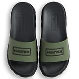 Thumbnail 5 of Hunter Unisex Vegan Synthetic Logo Sliders - Lichen Green