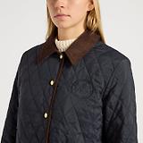 Thumbnail 6 of Joules Women's Quinn Showerproof Diamond Quilted Coat - Navy