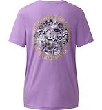 Thumbnail 5 of Haglöfs Women's Outsiders Graphic Tee - Purple Ice