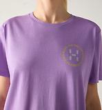 Thumbnail 6 of Haglöfs Women's Outsiders Graphic Tee - Purple Ice
