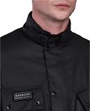 Thumbnail 3 of Barbour International Men's Winter SL Slim Fit Wax Biker Jacket - Black