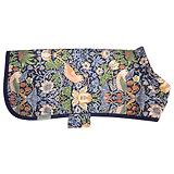 Thumbnail 1 of William Morris Reversible Dog Coat - Strawberry Thief Print