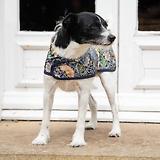 Thumbnail 5 of William Morris Reversible Dog Coat - Strawberry Thief Print