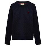 Thumbnail 1 of Joules Women's Cotton Classic Cable Crew Neck Jumper - Navy