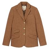 Thumbnail 1 of Joules Women's Canterly Formal Tweed Suit Blazer - Brown Herringbone