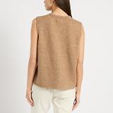 Thumbnail 4 of Joules Women's Holly Knitted Button Vest - Camel
