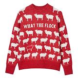 Thumbnail 1 of Joules Women's What The Flock Intarsia Jumper - Red