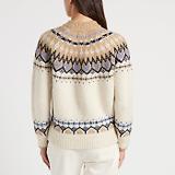 Thumbnail 4 of Joules Women's Charlie Fairisle Knitted Jumper - Cream