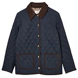 Thumbnail 1 of Joules Women's Quinn Showerproof Diamond Quilted Coat - Navy