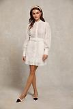 Thumbnail 9 of Holland Cooper Women's Collarless Broderie Mini Dress - White