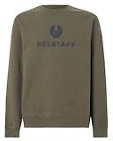 Thumbnail 1 of Belstaff Men's Cotton Fleece Signature Crewneck Sweatshirt - Surplus Green