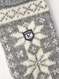 Thumbnail 2 of Hestra Isvik Knitted Mittens - Grey/Offwhite