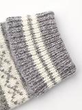 Thumbnail 4 of Hestra Isvik Knitted Mittens - Grey/Offwhite