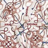 Thumbnail 3 of Joules Women's Bloomfield Silk Scarf - Cream