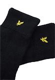 Thumbnail 5 of Lyle & Scott Men's Checked Scarf And Beanie Gift Set - Dark Navy