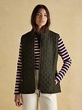 Thumbnail 10 of Joules Women's Minx Showerproof Diamond Quilted Gilet - Green