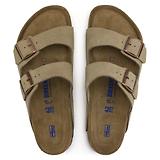 Thumbnail 2 of Birkenstock Unisex Arizona Soft Footbed Suede Leather Sandals - Taupe
