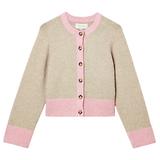 Thumbnail 1 of Joules Women's Nora Knitted Cardigan - Oat/Pink