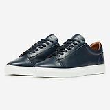 Thumbnail 3 of Oliver Sweeney Men's Almada Perforated Calf Leather Cupsole Trainers - Navy