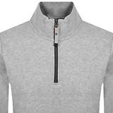 Thumbnail 2 of Parajumpers Men's Broad Peak 1/2 Zip Sweatshirt - Ash Grey Melange