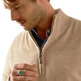 Thumbnail 4 of Ariat Men's Bolinas 100% Wool Windproof Sweater - Oatmeal