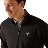 Thumbnail 4 of Ariat Men's Friday Cotton 1/2 Zip Sweatshirt - Heather Charcoal