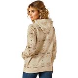 Thumbnail 3 of Ariat Women's Logo 2.0 Hoodie - Sandstone Sw Print