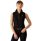 Thumbnail 1 of Ariat Women's Prix 3.0 Sleeveless Polo Shirt - Black