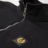 Thumbnail 2 of Belstaff Men's Cotton Fleece Quarter Zip Sweatshirt - Black