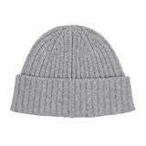 Thumbnail 2 of Belstaff Men's Lambswool Watch Beanie Hat - Pale Grey Melange