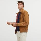 Thumbnail 2 of Baracuta Men's G9 Suede Harrington Jacket - Tobacco