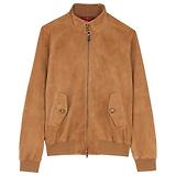 Thumbnail 1 of Baracuta Men's G9 Suede Harrington Jacket - Tobacco