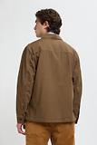 Thumbnail 4 of Baracuta Men's Garment-Dyed Canvas Overshirt - Cub Brown