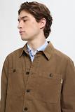 Thumbnail 5 of Baracuta Men's Garment-Dyed Canvas Overshirt - Cub Brown