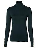 Thumbnail 1 of Holland Cooper Women's Buttoned Knit Roll Neck - Deep Emerald