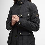 Thumbnail 6 of Barbour International Women's Halsey Quilted Jacket - Black