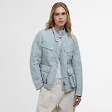 Thumbnail 2 of Barbour International Women's Halsey Quilted Jacket - Light Steel/Silver Birch