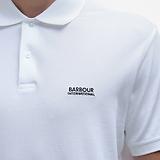 Thumbnail 6 of Barbour International Men's Lightweight Pique Essential Polo Shirt - White