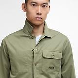 Thumbnail 5 of Barbour International Men's Ruiz Garment Washed Overshirt - Bleached Olive