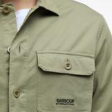 Thumbnail 6 of Barbour International Men's Ruiz Garment Washed Overshirt - Bleached Olive