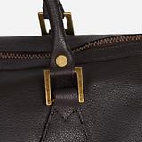 Thumbnail 5 of Barbour Leather Medium Travel Explorer Bag - Chocolate