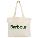 Thumbnail 1 of Barbour Logo Tote Bag - Ecru/Barbour Green